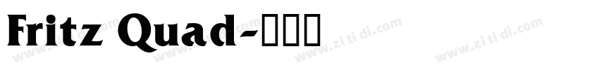 Fritz Quad字体转换